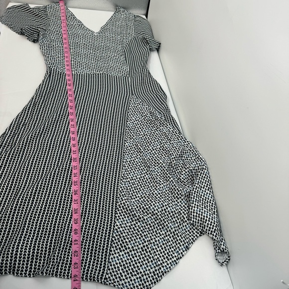 Brora Ink Graphic Print  patchwork Dress Size UK 12 US 8 Asymmetric V Neck - Picture 15 of 15